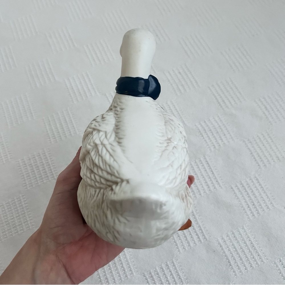 Vintage Blue Ribbon Goose Figurine Country Farmhouse Kitchen Decor - Picture 7 of 10
